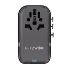 Blitzwolf Blitzwolf BW-TA2 5-u-1 putni adapter 2xUSB PD + 2xC QC + C GaN 100W