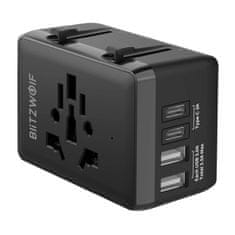 Blitzwolf Blitzwolf BW-TA1 4-u-1 putni adapter 2xUSB + C + PD 20W