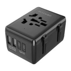 Blitzwolf Blitzwolf BW-TA1 4-u-1 putni adapter 2xUSB + C + PD 20W