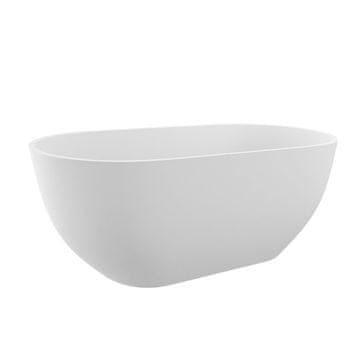 POLYSAN Samostojeća kada REDUTA liti mramor 150x75x46 cm, bijela