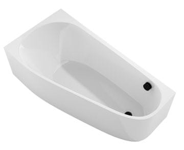 POLYSAN PROJEKTA L MONOLITH samostojeća asimetrična kada, 156x77x60 cm, bijela