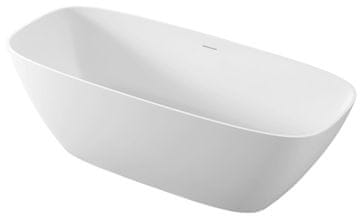 POLYSAN MEDINA samostojeća kada, Solid Surface, 165x70x52 cm, bijela mat