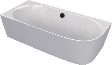 POLYSAN Samostalna Kupaonska Kada SUSSI L - Bjelosiva, 160x70 cm, Lijevani Mramor, Mat Završna Obrada