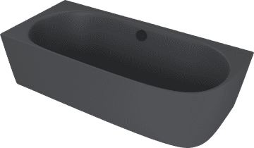 POLYSAN Samostojeća kutna kada SUSSI L 160x70cm, mat antracit, lijevani mramor