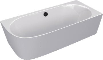 POLYSAN SUSSI R kutna samostojeća kada, lijevani mramor, 160x70x50cm, bijela/siva mat