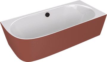 POLYSAN Samostojeća Kupaonska Kada UNITY 160x70 cm, Bijela/Smeđa, Lijevani Mramor