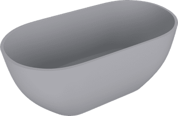 POLYSAN Samostojeća kada od lijevanog mramora REDUTA, 171x81x58cm, siva mat