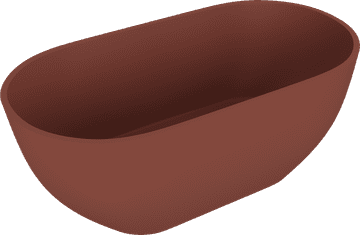 POLYSAN Samostojeća kada od livenog mramora, smeđa mat, 171x81x58 cm - POLYSAN REDUTA