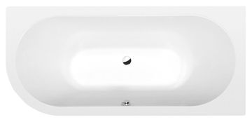 POLYSAN Asimetrična Akrilna Kada VIVA R 175x80x47cm, Mat Bijela