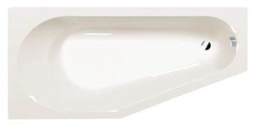 POLYSAN Asimetrična Kada TIGRA L, 170x80x46cm, slonovača