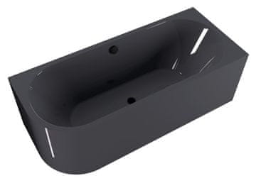 POLYSAN VIVA R MONOLITH asimetrična samostojeća kada 180x75 cm siva akril 10 god jamstvo