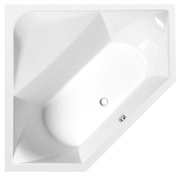 POLYSAN FLOSS Kupaonska Kutna Kada 145x145x50 cm, Bijela, Akrilna