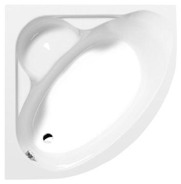 POLYSAN NILA kutna akrilna kada 120x120 cm, bijela, 200 L kapacitet