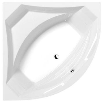 POLYSAN Polysan Rosana Kutna Kada 150x150 cm - Bijela, Akrilna, Obostrana, Uz Instalaciju