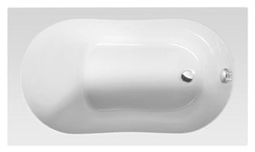 AQUALINE AQUALINE JIZERA Pravokutna Kupaonska Kada 120x70 cm, Bijela