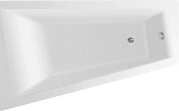 AQUALINE AQUALINE Asimetrična Kada 160x100cm Lijeva Bijela