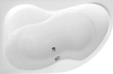 AQUALINE Asimetrična ugradbena kada AQUALINE 160x105x45 cm, ABS/PMMA, bijela, lijeva