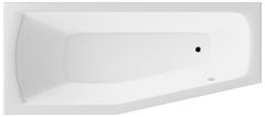 AQUALINE AQUALINE Asimetrična Ugradbena Kada 170x70 cm, Bijela, Lijeva