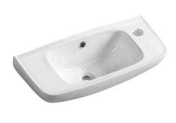ISVEA Keramički zidni umivaonik 51x22 cm - bijela boja, serija SMALL