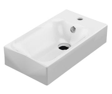 KERASAN CERAMICA CENTO Umivaonik 45x25cm Pravokutan Bijela, Zidna ili Stojeća Montaža