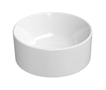 Gsi GSI KUBE X Keramički Umivaonik na Stol, Bijela ExtraGlaze, Promjer 32cm