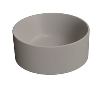 Gsi KUBE X Tortora Mat Umivaonik za Stalak, Keramički, Ø32 cm