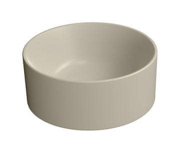 Gsi KUBE X Keramički Umivaonik za Stol, Ø32cm, Creta Mat