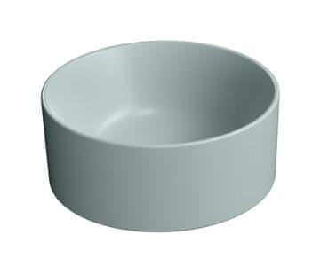 Gsi KUBE X keramički umivaonik za ploču, promjer 32cm, mat modra boja