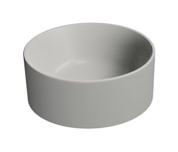 Gsi GSI KUBE X keramički umivaonik za stol, promjer 32cm, mat siva