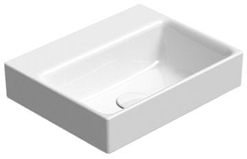 Gsi NUBES Bijeli Keramički Umivaonik 40x32cm bez Rupe s ExtraGlaze Antibakterijskom Glazurom