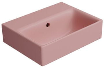 Gsi NUBES Keramički Okrugli Umivaonik 40x32cm, Bez Otvora, Mat Rumenilo