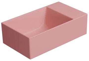 Gsi KUBE X Keramički Umivaonik 40x23cm, Bez Otvora, Blush Mat