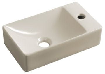 SAPHO MARGITHA keramički umivaonik 38x22cm, otvor desno za slavinu, boja slonovače