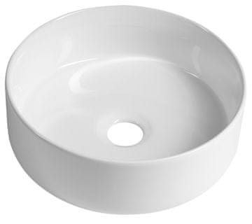 SAPHO Keramički umivaonik za postavljanje na ploču Ø 30cm, bijela boja