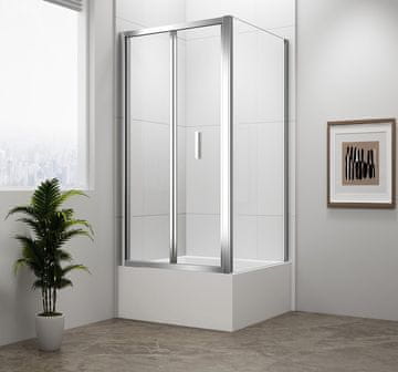 POLYSAN Polysan DEEP pravokutna tuš kabina 1000x750mm, sklapajuća vrata, kristalno staklo