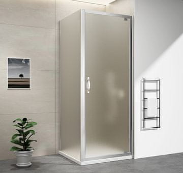 Gelco SIGMA SIMPLY Pravokutni tuš kutak pivot vrata 900x800mm L/D, staklo Brick