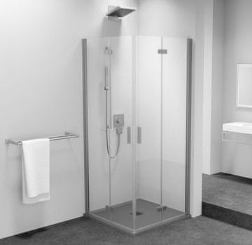 POLYSAN ZOOM Pravokutna tuš kabina 800x900mm, kutni ulaz, bezokvirna sa staklom od 6 mm