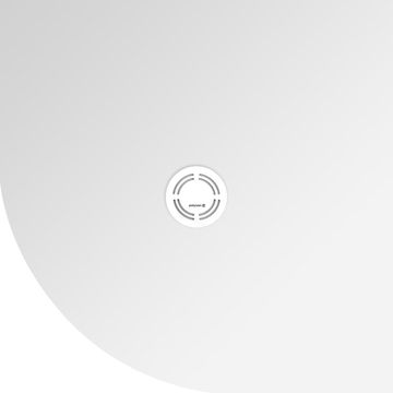 POLYSAN FLEXIA Kvartkružna Tuš Kada iz Lijevanog Mramora, Prilagodljiva, 90x90cm, R550