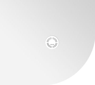 POLYSAN FLEXIA Kutna Tuš Kada od Lijevanog Mramora 100x90cm R550 Lijeva Strana