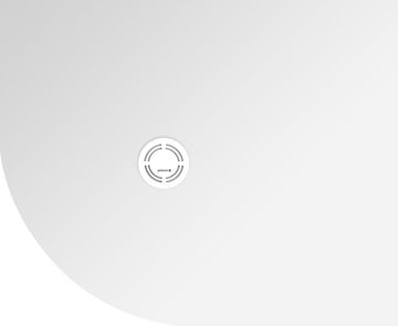 POLYSAN Polukružna Tuš Kada FLEXIA od livenog mramora, 110x90cm, R550, Desna