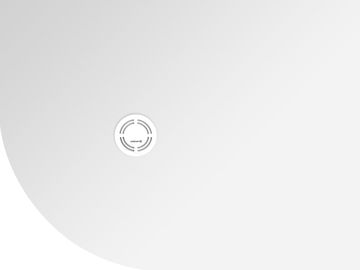 POLYSAN FLEXIA Kvart-krug Mramorna Tuš Kada 120x90cm, Prava, Prilagodljiva Dimenzija