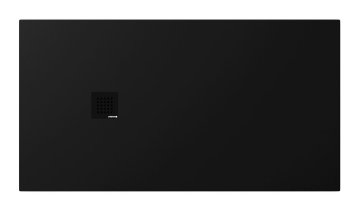 POLYSAN Crna Mat Pravokutna Tuš Kada od Ljevane Marmore TRENECA 150x80 cm s Regulacijom Dimenzija