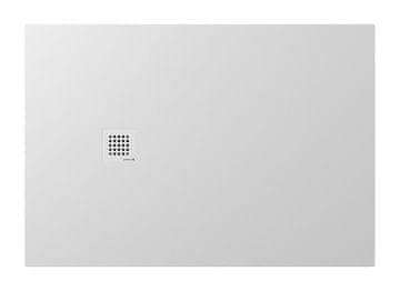 POLYSAN Polysan TRENECA tuš kada od lijevanog mramora, prilagodljiva, bijela mat, 130x90cm