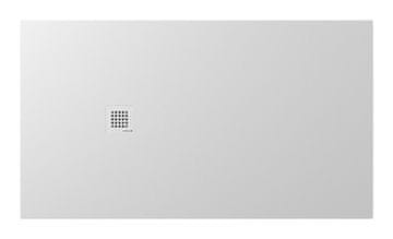 POLYSAN Pravokutna tuš kada od lijevanog mramora TRENECA 160x90 cm, bijela mat završnica