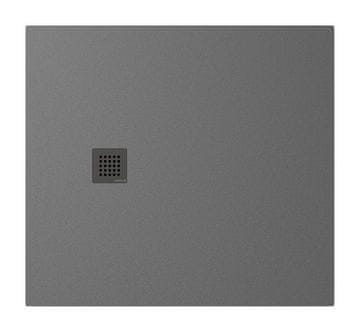 POLYSAN Tuš Kultura Pravokutna 110x100 cm, Siva Mat, Polysan TRENECA Litij-Mramor sjedinjavanje