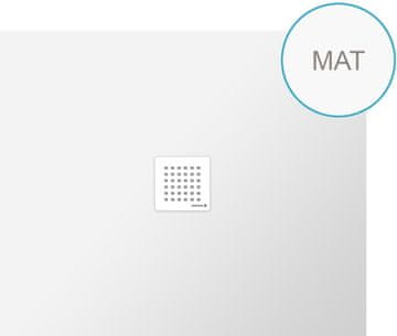 POLYSAN FLEXIA prilagodljiva tuš kadica od lijevanog mramora 120x100cm, bijela mat