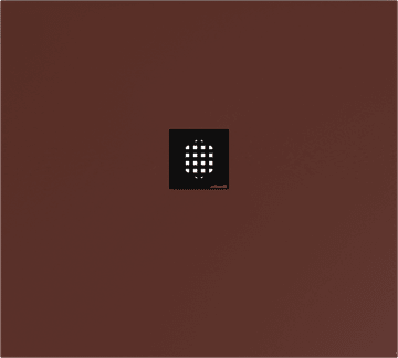 POLYSAN FLEXIA Pravokutna Tuš Kada od lijevanog mramora, 100x90cm, Smeđa Mat završna obrada