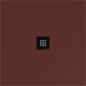 POLYSAN FLEXIA Kvadratna Tuš Kada, Prilagodljiva Velicina, 100x100cm, Smeđa Mat, Liti Mramor