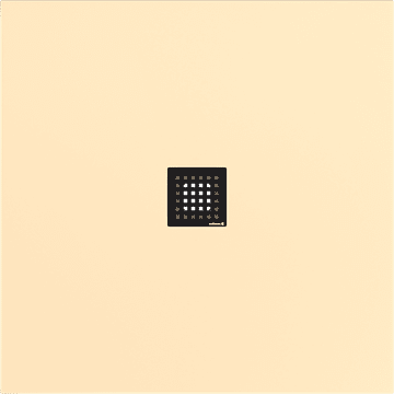 POLYSAN FLEXIA kvadratna tuš kada od lijevanog mramora, 100x100 cm, bež mat završna obrada