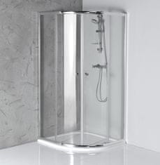 AQUALINE AQUALINE ARLETA 800x800mm Kvartkružna Tuš Kabina, Prozirno Staklo